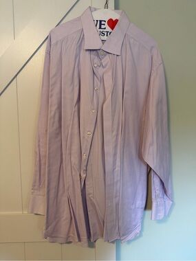 Charles Tyrwhitt Lavender-Pink Microcheck Dress Shirt